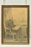 An early 19th century portrait of a gentleman by Henry Eldridge, 1805, pencil on paper, sold Oct 2023