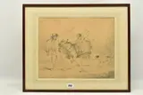 Return from market by George Morland, pencil on paper, sold Oct 2023