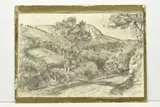 Menton by Cecil Gordon Lawson, 1882, pencil and black, sold Oct 2023