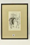 A victorian winter scene by H. M. Brock, 1895, ink on paper, sold Oct 2023