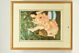 The birthday cake by Beryl Cook, PRINT, sold Oct 2023