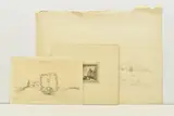 Kendal castle by Joseph Farington, pencil, sold Oct 2023