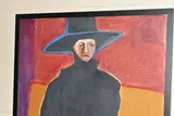 Grand old lady by Laurence Young, 1992, oil on canvas, sold Oct 2023