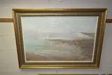 Le treport, normandy by Francis Anne Hopkins, oil on canvas, sold Oct 2023