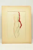 Study for a standing nude female figure by Frank Dobson, pencil and watercolour on paper, sold Oct 2023