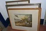 Breaking Cover by Reuben Ward Binks, watercolor, sold Oct 2023