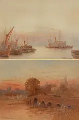 The Pool by Frederick Edward Joseph Goff, watercolour, sold Mar 2024