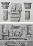 Fragments of friezes by Giovanni Battista Piranesi, etching, offered Mar 2024