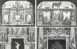 Cross section showing the Egyptian decoration of by Giovanni Battista Piranesi, etching, sold Mar 2024