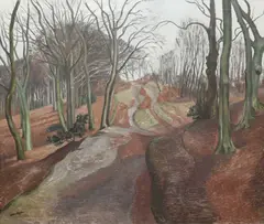 Winter in a Beechwood Signed John Nash by John Nash, Oil on canvas, sold Dec 2023