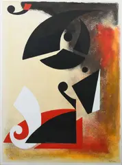 Flight Signed Fx Anaut by Felix Anaut, Acrylic on paper, sold Dec 2023