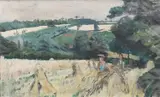 The harvest Signed Carel Weight by Carel Weight, Oil on canvas, sold Dec 2023