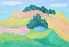 Hills by Eardley Knollys, Oil on canvas, offered Dec 2023