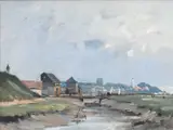 Walberswick Signed Peter Gilman by Peter Gilman, Oil on canvasboard, sold Dec 2023