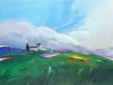 Gregoriou - Clearing Storm Signed Fraser by Donald Hamilton Fraser, Oil on paper, sold Dec 2023