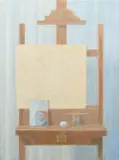 Easel Painting Signed, dated and inscribed David Tindle /01/Title by David Tindle, Tempera on canvas laid on board, sold Dec 2023