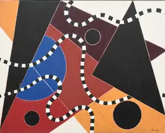 Zarrona Signed RICE by Brian Rice, Acrylic and mixed media on canvas, offered Dec 2023