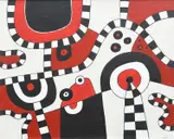 Tocsin by Brian Rice, Acrylic and mixed media on canvas, offered Dec 2023