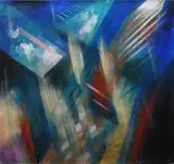 Floating Technology No by Richard Walker, Mixed media on paper, offered Dec 2023
