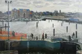 Sheltered Waters by Stephen Crowther, Oil on canvas, sold Dec 2023