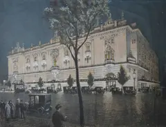 View of The London Opera House by Thomas Robert Way, Lithograph with hand colouring, sold Dec 2023