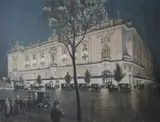 View of The London Opera House by Thomas Robert Way, Lithograph with hand colouring, sold Dec 2023