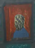 Self-portrait Signed with initials and dated om - 2/77 by Tony O'Malley, Gouache and pastel, sold Dec 2023