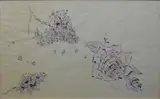Rose and lavender Signed BEATON by Cecil Beaton, Watercolour and bodycolour, sold Dec 2023