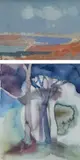 Sennen Morning by Sheila Tolley, gouache, sold Dec 2023