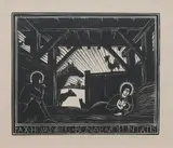 Christmas Gifts: Dawn Wood engraving by Eric Gill, Wood engraving, sold Dec 2023