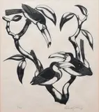 Toucans by Robert Gibbings, Wood engraving, sold Dec 2023