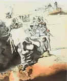 The Great Paranoiac Signed and numbered 104/300 Dali by Salvador Dalí, Lithograph, sold Dec 2023