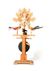 Birds in the Trees 1995 wooden automaton by Tony Mann, drawing, sold Nov 2023