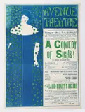 Avenue Theatre by Aubrey Vincent Beardsley, lithograph, sold Nov 2023