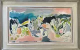 Balearic Garden Signed bottom right Oil by Jemma Powell, Oil on board, sold Oct 2023