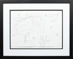 Untitled by Tim Burton, Ink on paper, sold Oct 2023