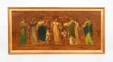Vocal Muses by John Eyre, oil on board, sold Oct 2023