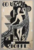Cords Stoffe black ink with white heightener on paper by Dorte Clara Dodo Burgner, ink, sold Oct 2023