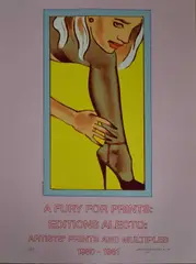 A Fury for Prints 1960-1981 by Allen Jones, lithograph, sold Oct 2023