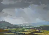 Moorland landscapeSigned CJA-STONES/80 by Christopher Assheton-Stones, oil, sold Jun 2023