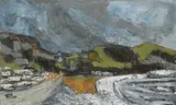 View of Glan-y-Mor by Gwilym Prichard, Oil on canvasboard, offered Jun 2023