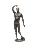 19th century bronze ecorche probably cast by Edward Burch, English, (1730-1814) by Michael Henry Spang, bronze, sold Jun 2014