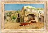 coastal scene by Lilian Amy Montague, oil on canvas, sold Feb 2025
