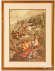 illustration by Violet Oakley, watercolor, sold Feb 2025