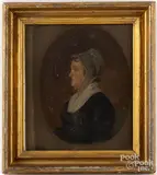 profile portrait of Margaret Davis Phil__ by Jacob Eichholtz, oil on panel, sold Feb 2025