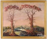 Twilight by Leonid Gechtoff, oil on canvas, sold Feb 2025