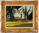 landscape by Chris Koczwara, oil on canvas, sold Feb 2025