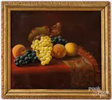 still life with fruit by Austin Wooster, oil on canvas, sold Feb 2025