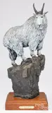 mountain goat High in the Northwest by Rick Taylor, bronze, sold Feb 2025