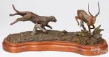 tiger and impala AP 17/25 by Gary Swanson, bronze, sold Feb 2025